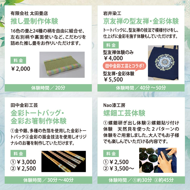 第10回「まなぶんか in 京都駅ビル」ワークショップチケット