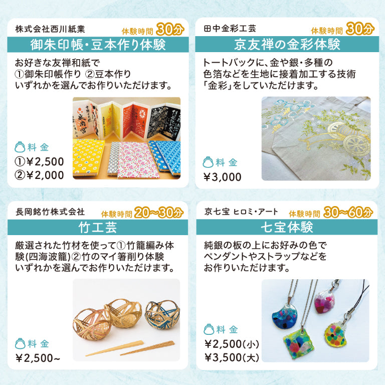 第8回「まなぶんか in 京都駅ビル」ワークショップチケット